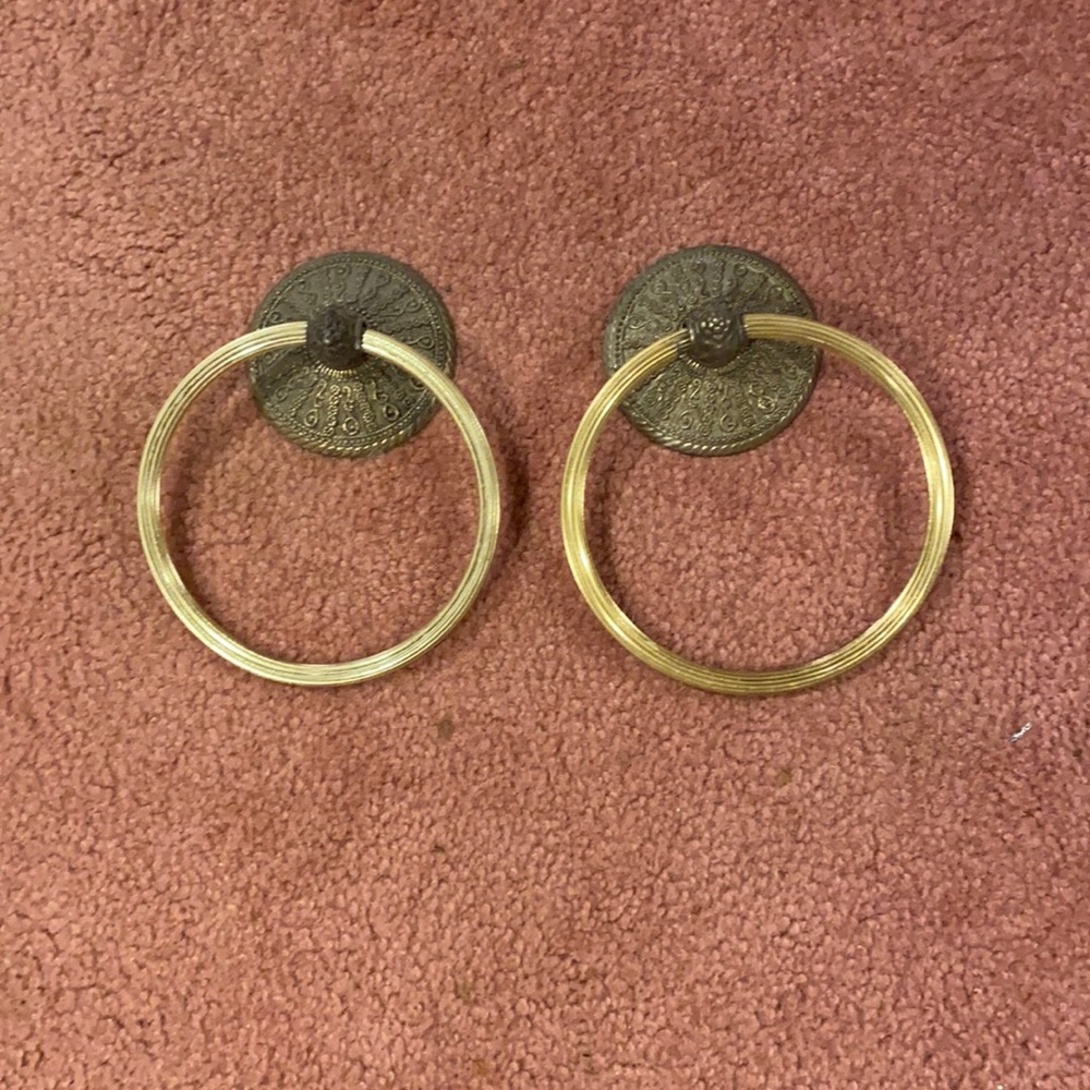 Vintage towel holders